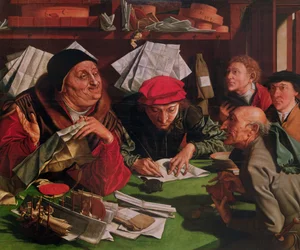Das Büro des Anwalts, um 1545